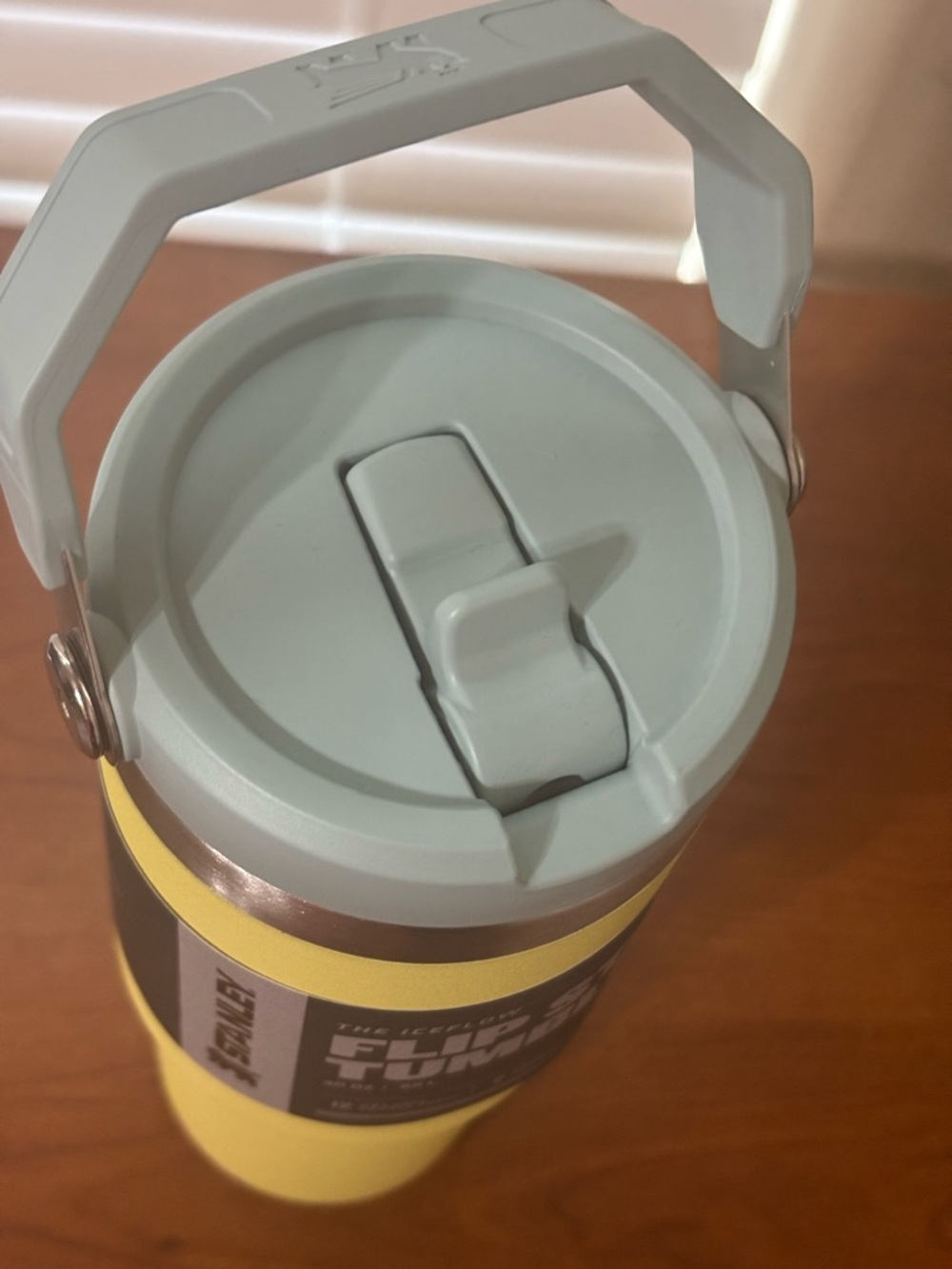Stanley Flip Straw Tumbler in Yellow with Gray Lid - Picture 7 of 7